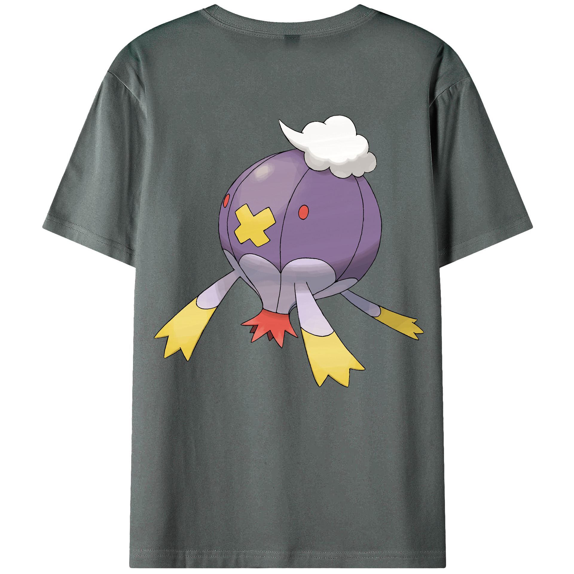 （画像用） ポケットモンスター Pokémon 綿100％ メンズ半袖Tシャツ（バックプリント） 通気性